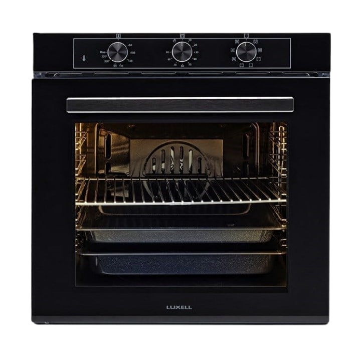 Luxell A68-SF3 MT 8+1 Program Süper Kristal Ankastre Fırın Siyah