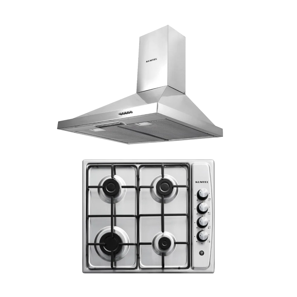 Kumtel Inox Ankastre 2'li Ankastre Set (Ocak-Davlumbaz)