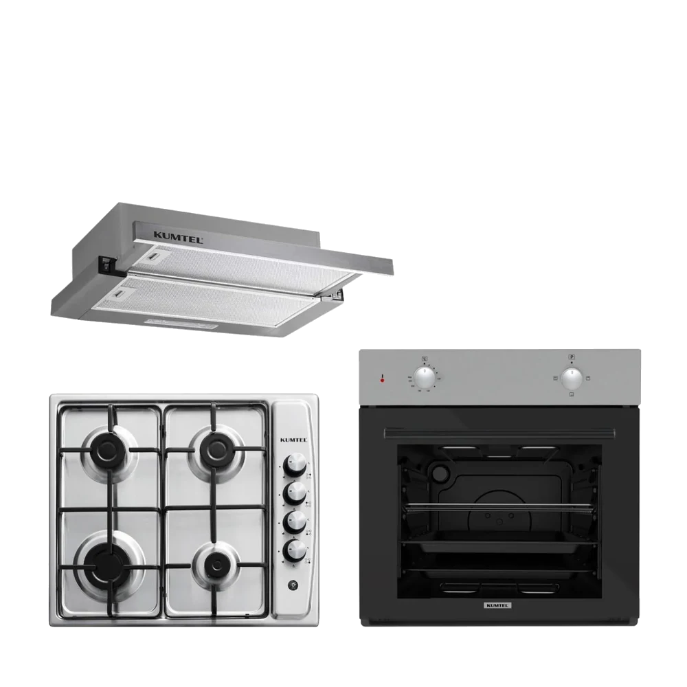 Kumtel Inox Aspiratörlü Ankastre Set