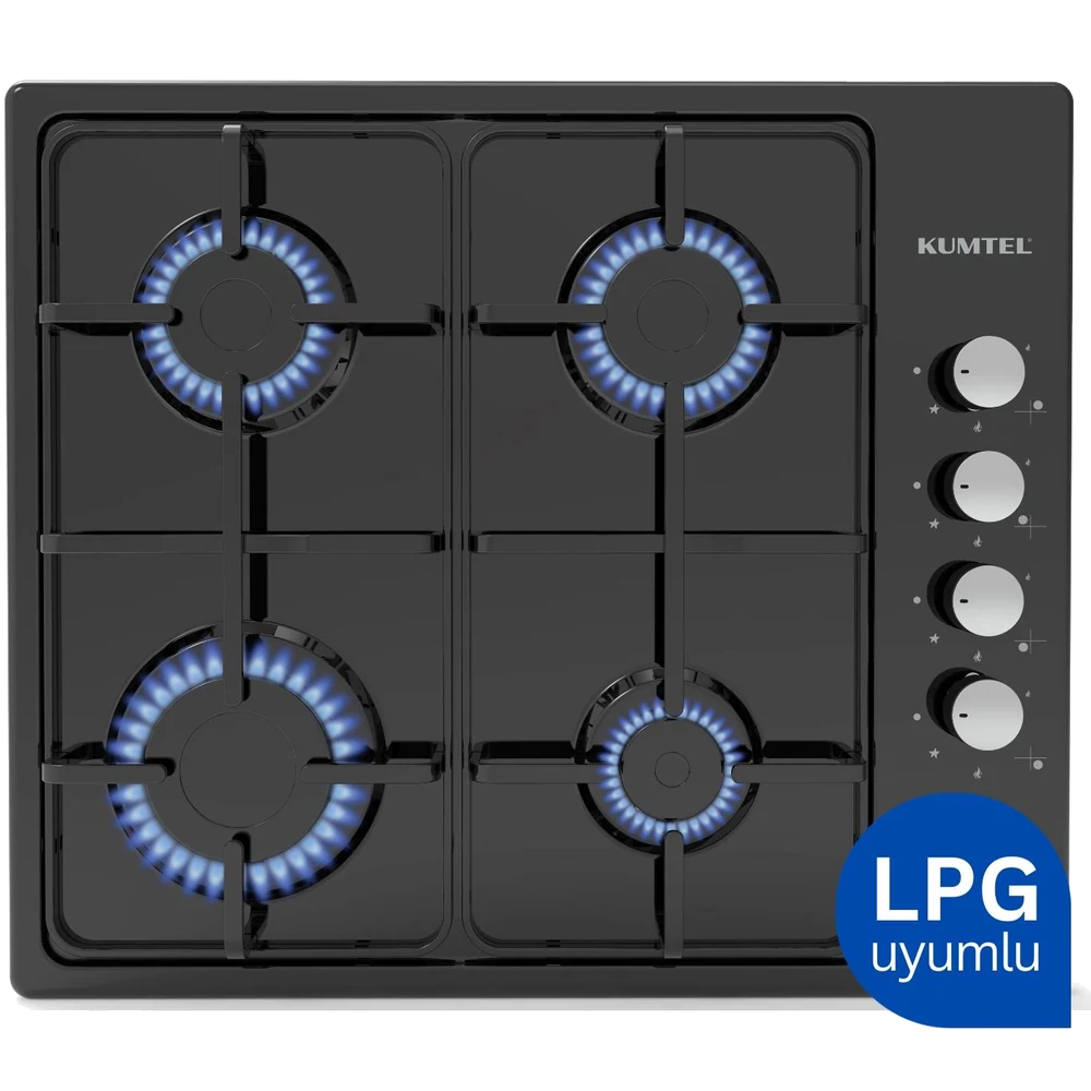 Kumtel Emaye Set Üstü Siyah Ocak (KO-420F) (LPG)