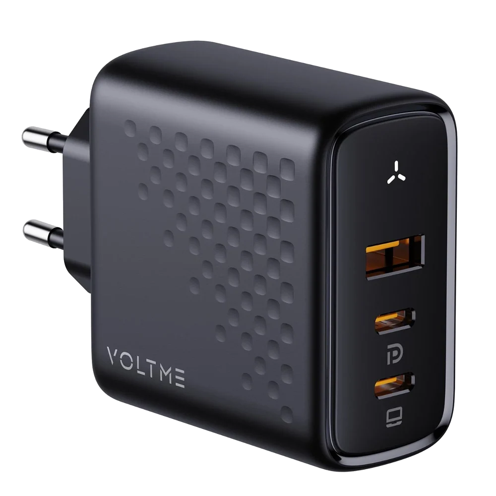 VOLTME V2025 Revo Siyah 100W CCA GaN Şarj Aleti
