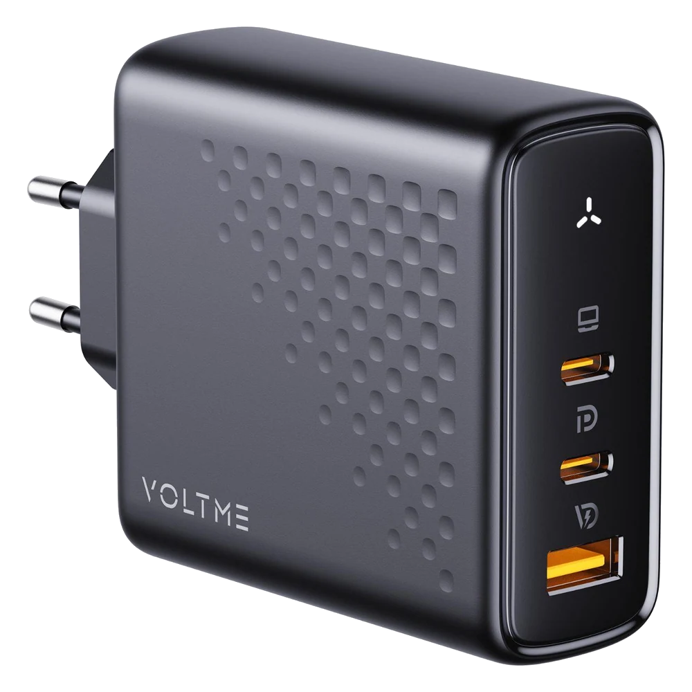VOLTME V2027 Revo Siyah 140W CCA GaN Şarj Aleti
