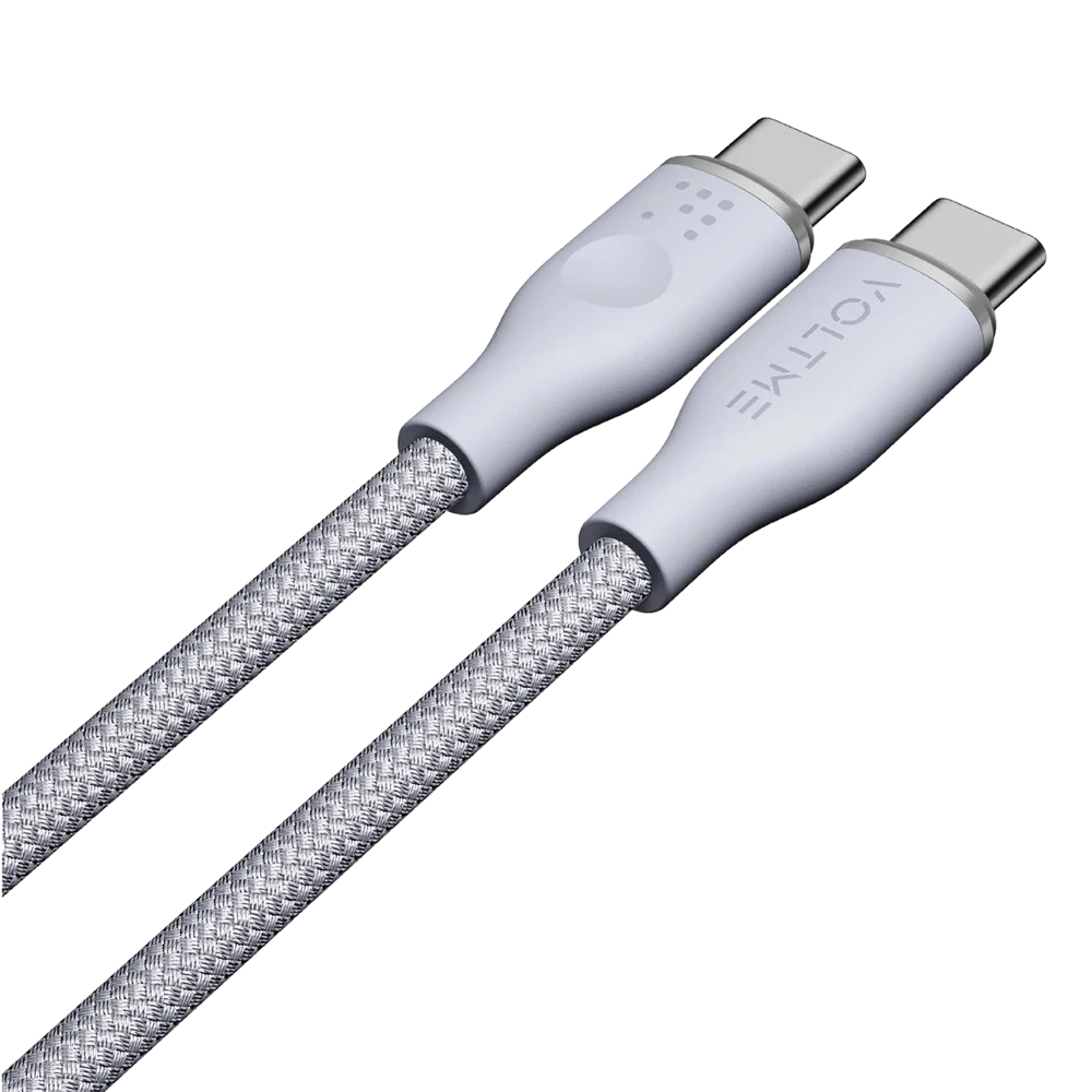 VOLTME C2052 Powerlink Rugg 60W Type-C Şarj Kablosu 1M 3A-Gri