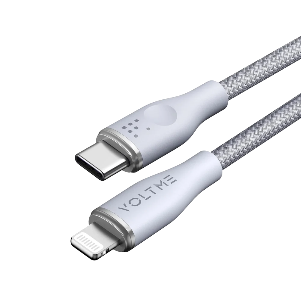 VOLTME C2082 Powerlink Rugg 60W Type-C to Lightning Şarj Kablosu 1.2M 3A-Gri