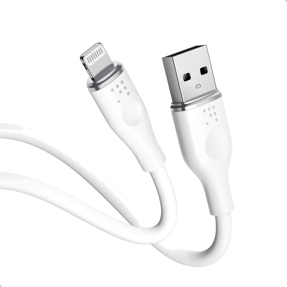 VOLTME C2088 Powerlink Moss 60W USB to Lightning Şarj Kablosu 1.2M 3A- Beyaz