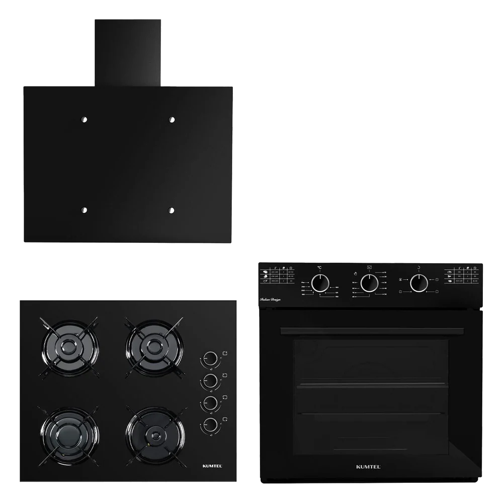 Kumtel Italian Design Cam Ankastre Set